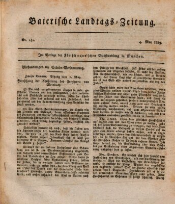 Baierische Landtags-Zeitung Dienstag 4. Mai 1819