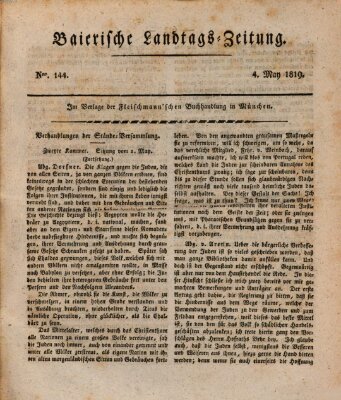 Baierische Landtags-Zeitung Dienstag 4. Mai 1819