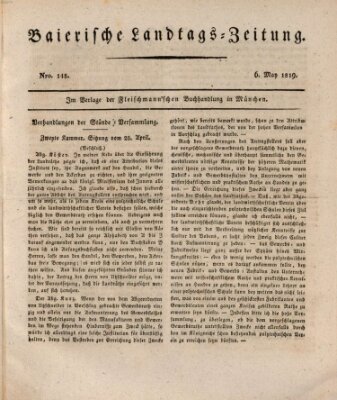 Baierische Landtags-Zeitung Donnerstag 6. Mai 1819