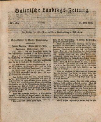 Baierische Landtags-Zeitung Donnerstag 20. Mai 1819