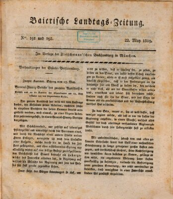 Baierische Landtags-Zeitung Samstag 22. Mai 1819