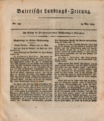 Baierische Landtags-Zeitung Sonntag 23. Mai 1819