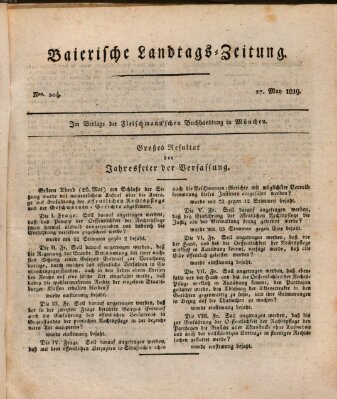 Baierische Landtags-Zeitung Donnerstag 27. Mai 1819