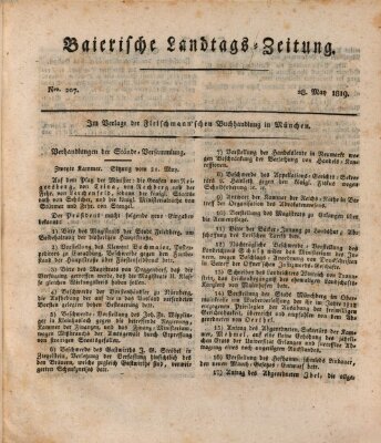 Baierische Landtags-Zeitung Freitag 28. Mai 1819