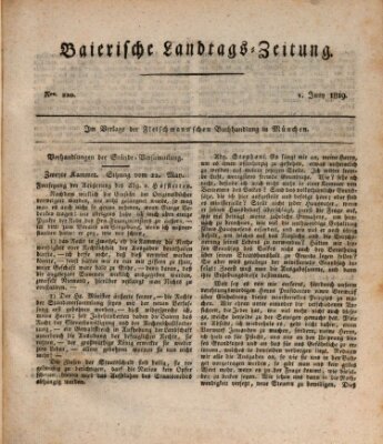 Baierische Landtags-Zeitung Dienstag 1. Juni 1819