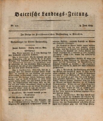 Baierische Landtags-Zeitung Donnerstag 3. Juni 1819