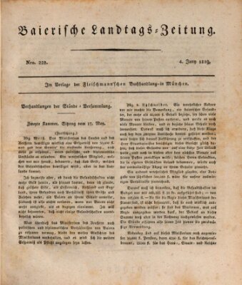 Baierische Landtags-Zeitung Freitag 4. Juni 1819