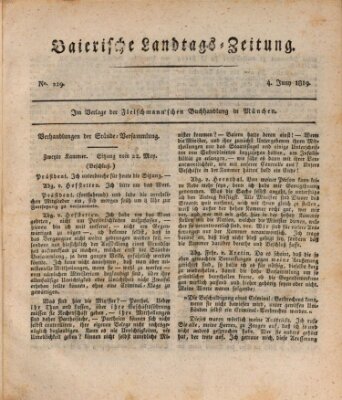 Baierische Landtags-Zeitung Freitag 4. Juni 1819