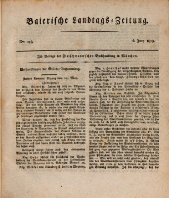 Baierische Landtags-Zeitung Sonntag 6. Juni 1819