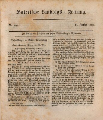 Baierische Landtags-Zeitung Freitag 11. Juni 1819