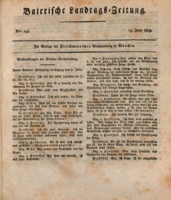 Baierische Landtags-Zeitung Dienstag 15. Juni 1819