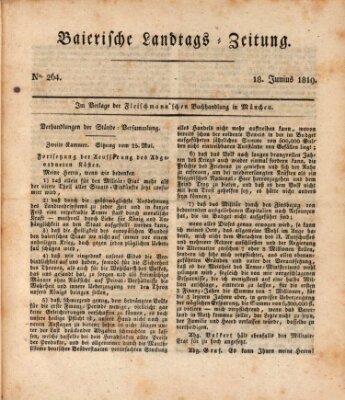 Baierische Landtags-Zeitung Freitag 18. Juni 1819