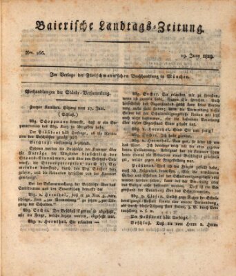 Baierische Landtags-Zeitung Samstag 19. Juni 1819