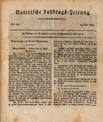 Baierische Landtags-Zeitung Mittwoch 23. Juni 1819