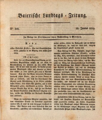 Baierische Landtags-Zeitung Montag 28. Juni 1819