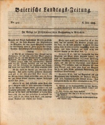 Baierische Landtags-Zeitung Dienstag 6. Juli 1819