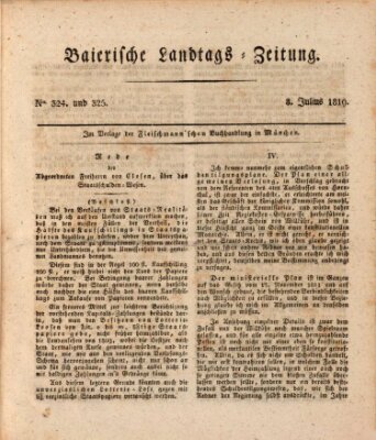 Baierische Landtags-Zeitung Donnerstag 8. Juli 1819