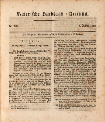 Baierische Landtags-Zeitung Donnerstag 8. Juli 1819