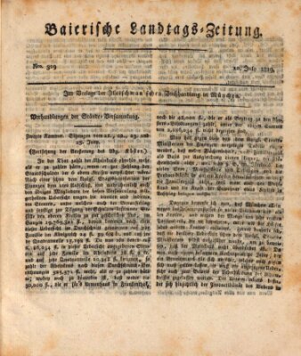 Baierische Landtags-Zeitung Samstag 10. Juli 1819