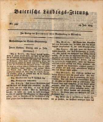 Baierische Landtags-Zeitung Mittwoch 14. Juli 1819