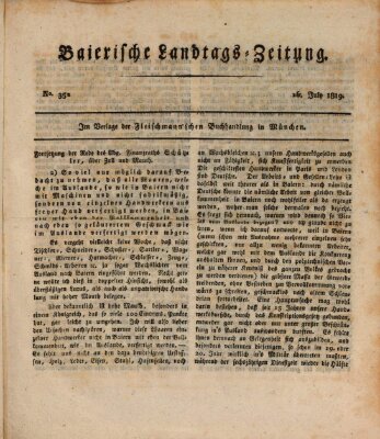 Baierische Landtags-Zeitung Freitag 16. Juli 1819