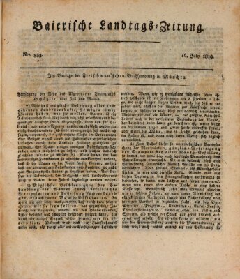 Baierische Landtags-Zeitung Freitag 16. Juli 1819