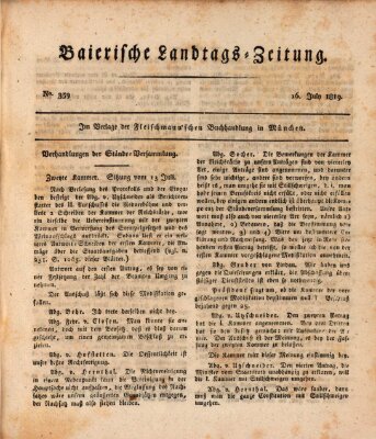 Baierische Landtags-Zeitung Freitag 16. Juli 1819