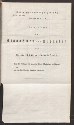 Baierische Landtags-Zeitung Samstag 24. Juli 1819