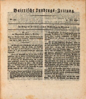 Baierische Landtags-Zeitung Samstag 31. Juli 1819