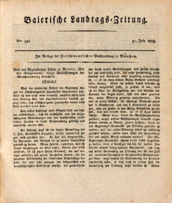 Baierische Landtags-Zeitung Samstag 31. Juli 1819