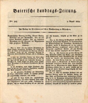 Baierische Landtags-Zeitung Samstag 7. August 1819