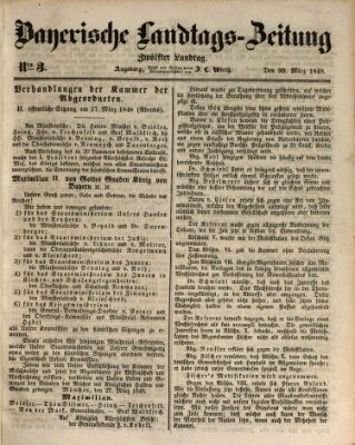 Bayerische Landtags-Zeitung Donnerstag 30. März 1848