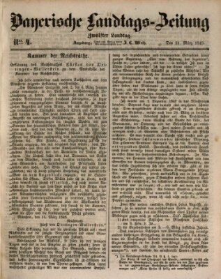 Bayerische Landtags-Zeitung Freitag 31. März 1848