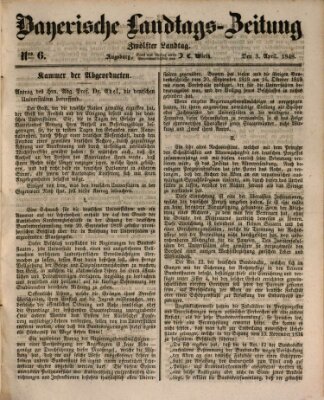 Bayerische Landtags-Zeitung Montag 3. April 1848