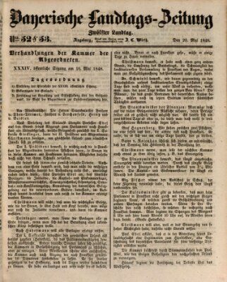 Bayerische Landtags-Zeitung Samstag 20. Mai 1848