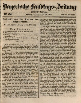 Bayerische Landtags-Zeitung Dienstag 23. Mai 1848