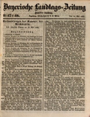 Bayerische Landtags-Zeitung Mittwoch 24. Mai 1848