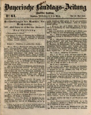 Bayerische Landtags-Zeitung Freitag 26. Mai 1848