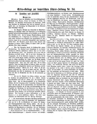 Bayerische Lehrerzeitung Donnerstag 22. August 1867