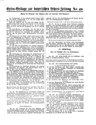 Bayerische Lehrerzeitung Donnerstag 28. November 1867