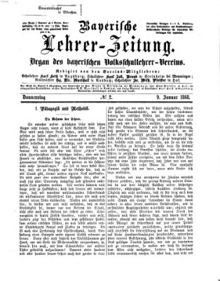 Bayerische Lehrerzeitung Donnerstag 9. Januar 1868