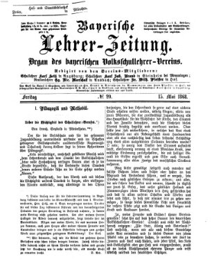 Bayerische Lehrerzeitung Freitag 15. Mai 1868