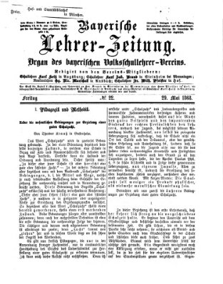 Bayerische Lehrerzeitung Freitag 29. Mai 1868