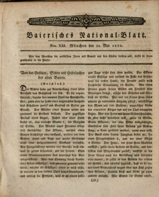 Baierisches National-Blatt Mittwoch 24. Mai 1820