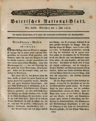 Baierisches National-Blatt Samstag 8. Juli 1820