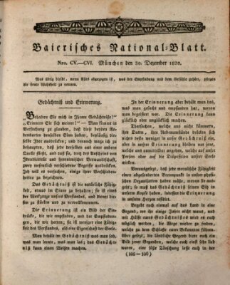 Baierisches National-Blatt Samstag 30. Dezember 1820