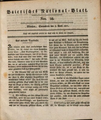 Baierisches National-Blatt Samstag 7. April 1821