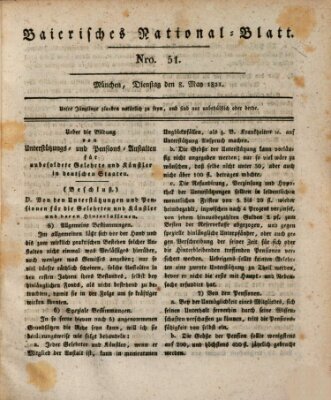 Baierisches National-Blatt Dienstag 8. Mai 1821