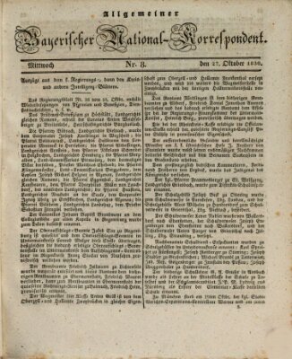 Allgemeiner bayerischer National-Korrespondent Mittwoch 27. Oktober 1830