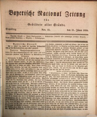 Bayerische National-Zeitung Samstag 11. Januar 1834